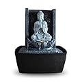 Caratteristica di Acqua Interna LED Lotus Buddha Multicolore 26 cm [Istruzioni Tedeschi]