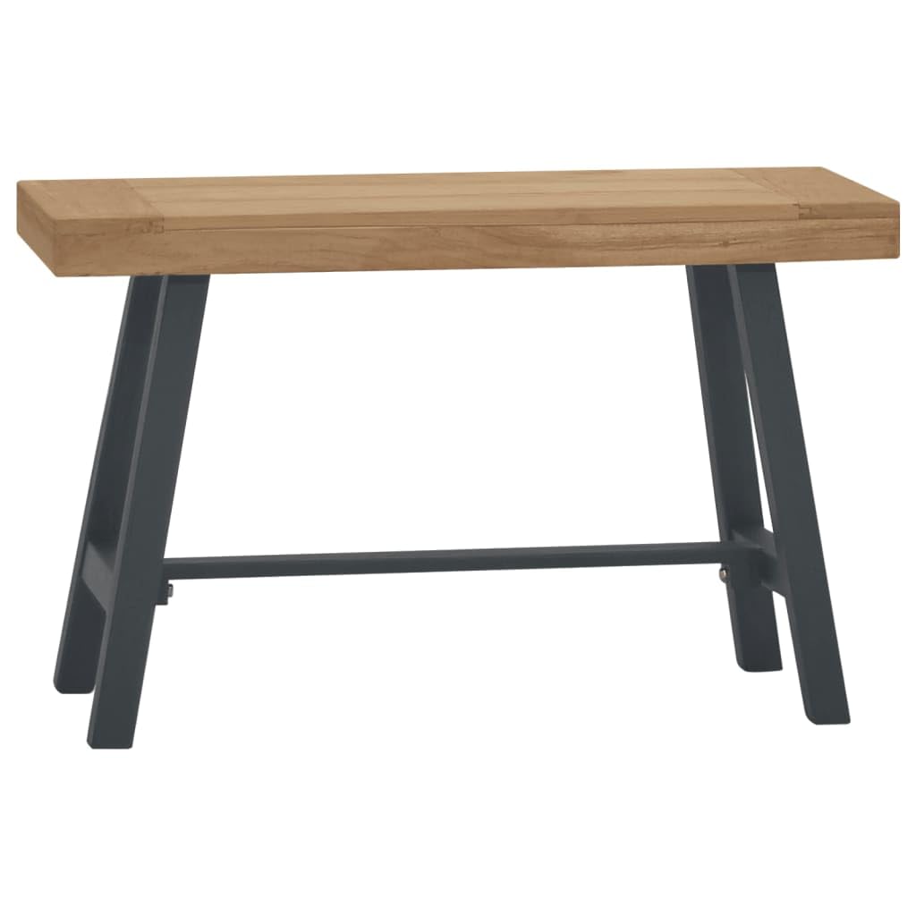 Genérico Banco de Madera Maciza de Teca 80 cm,Mobiliario,Bancos,Bancos de Comedor y cocina-340742
