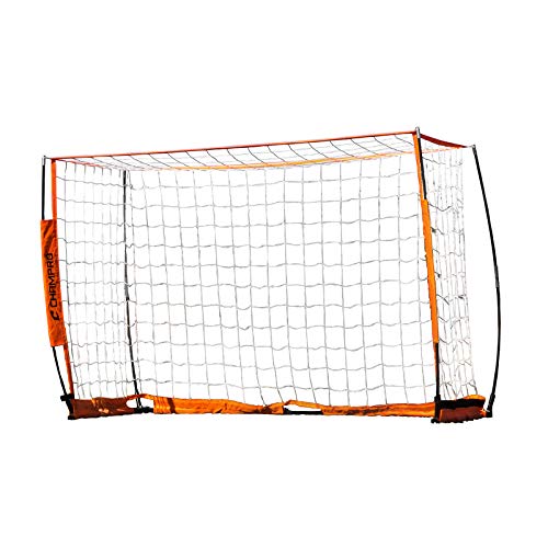 CHAMPRO Brute Soccer Goal - 12  x 6 , ORANGE, WHITE