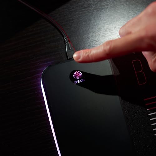 Power Idolz Alfombrilla Gaming XL RGB con Cargador Inalámbrico 15W – DC Comics Batman – Superficie Antideslizante y Resistente a Derrames - imagen 5