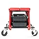 Powerbuilt Rollensitz für Garage, glatt rollende Kugellager-Rollen, 300 lb Kapazität für Bremsarbeiten, Details, Reinigung, Motorrad, Gartenarbeit Compact 240036