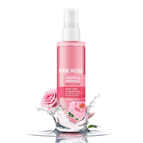 Pink Rose Water Toner for Hydrating & Refreshing Skin – 150ml | Alcohol-Free Toner with Natural Rose Aroma | Get Glowing Skin for All Skin Types