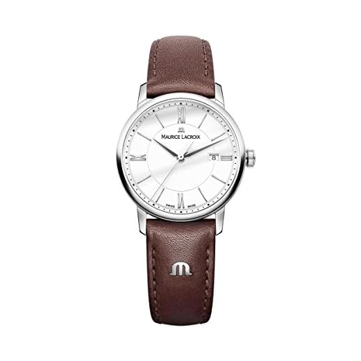 MAURICE LACROIX Reloj Analógico para Mujeres de Cuarzo con Correa en Cuero EL1094-SS001-110-1