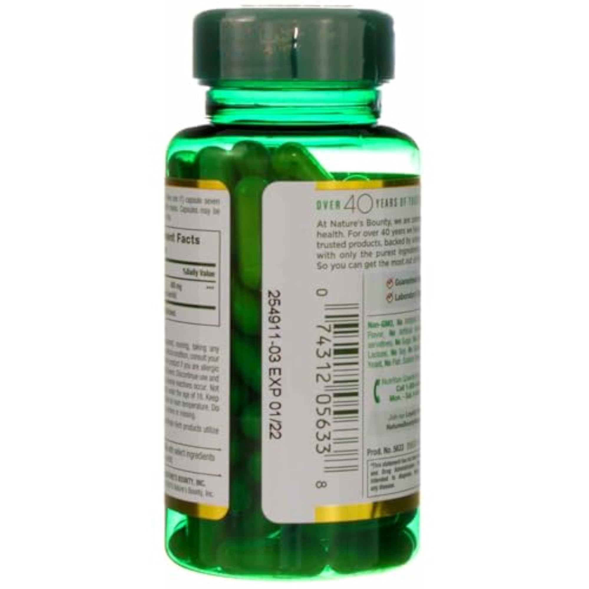 Nature's Bounty Natural Whole Herb Echinacea 400mg, 100 Capsules (Pack of 2)
