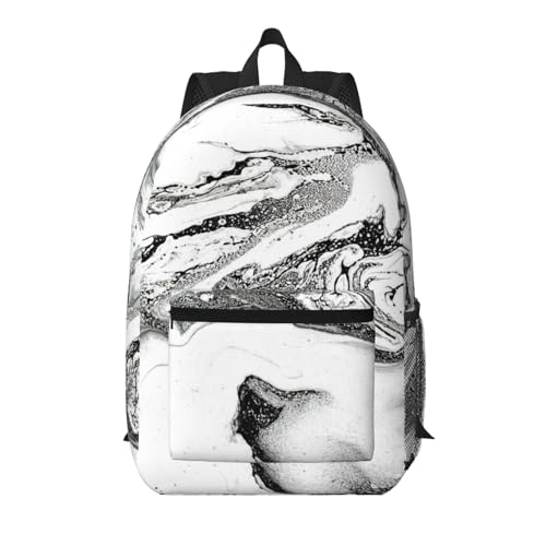 Sac à dos de voyage noir et blanc ergonomique pour organiser vos affaires