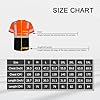 Graunton Hi Vis T Shirt Short Sleeve High Vis T Shirt for Men Women, Reflective Safety Shirts for Men Construction, Security Guard, Durable & Breathable, Orange Black,4XL. #4
