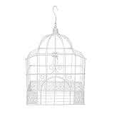  Weißer Deko-Vogelkäfig 30 cm