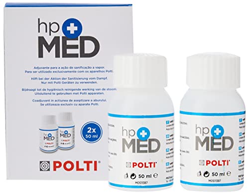 Polti Hpmed Detergente Ad Azione Sanificante Per Polti Steam Disinfector, 2 Pezzi 50 Ml