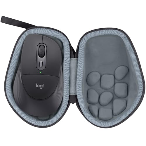 Image of co2CREA Hard Travel Case Replacement for Logitech G604 Lightspeed Wireless Gaming Mouse (Black Case)