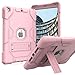 Price comparison product image ZoneFoker iPad 10.2 2020/2019 Case,New iPad 8th/7th Generation Case with Stand,Slim Heavy Duty Shockproof Rugged Case Hard PC+Silicone Hybrid High Impact Full Body Protective Case (Rose Gold)