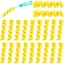 Yellow, 20pcs
