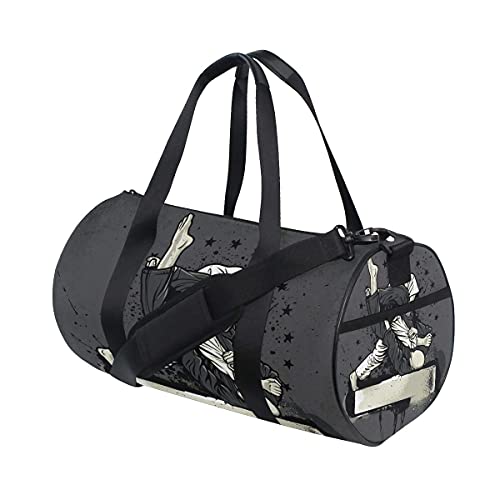 Sac de sport brésilien Jiu-Jitsu Warrior avec compartiment à chaussures et poche humide pour homme ou femme Cover