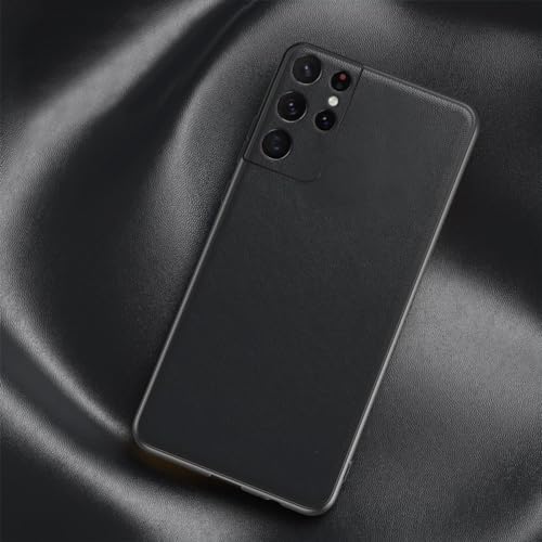 Coque de luxe anti-cuir pour Samsung Galaxy S10 protection noire
