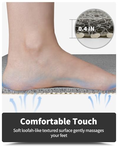 Montvoo B08NJTQY9Q Non-Slip Bathtub Mat, 17X 30 Inch, Shower Mats thumb #3