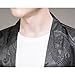 HZCX FASHION Mens Silk Satin Robe Summer Lightweight Dragon Kimono Shirt Cardigan Open Front 3/4 Sleeve Hanfu Chinese Jacket(880 Black,X-Large)