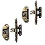 BricoShopping® Coppia di CERNIERA per anta dei mobili antichi legno e armadi IN STILE CLASSICO soggiorno o camera da letto arte povera pesanti a battuta cerniere anticate antichizzate (BS0204, Bronzo)