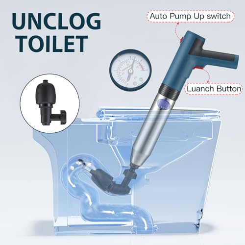 Déboucheur WC électrique à haute pression rechargeable pour canalisations