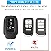 QBUC for Honda Key fob Cover with Keychain,Car Key Case Protector Compatible with 2022-2026 Honda Accord Civic HRV CRV Pilot Smart Remote Key (Pink)