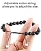 BBTO Couples Bracelets Long Distance Matching Bracelets 8mm Howlite Beads Black Matte Agate for Couples His and Her Gifts(Classic Style)