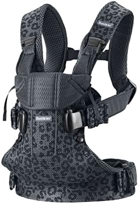 BabyBjörn Baby Carrier One Air, 3D mesh, Anthracite/Leopard