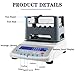 GHRERTX Electronic Solids Density Meter,High Precision Digital Solid Density Tester with 300g/600g/1200g Max Weight,Density Accuracy 0.001g/cm3,for Industrial Lab(300g)