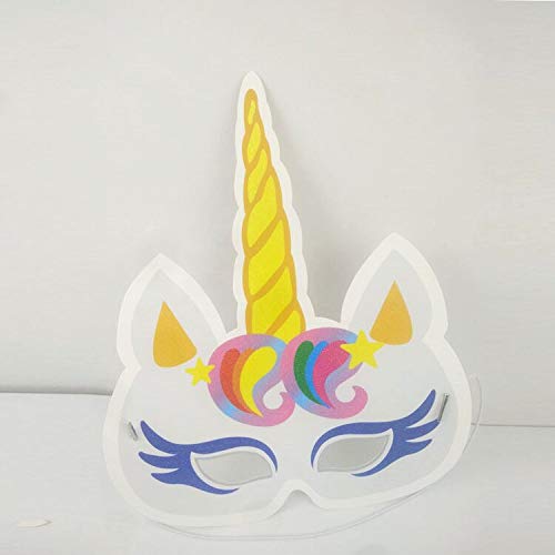 Partysanthe Multi Color Unicorn Eye Mask for Kids to Birthday Party