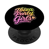 ibiza party girls | team di viaggio colorato popsockets popgrip adesivo