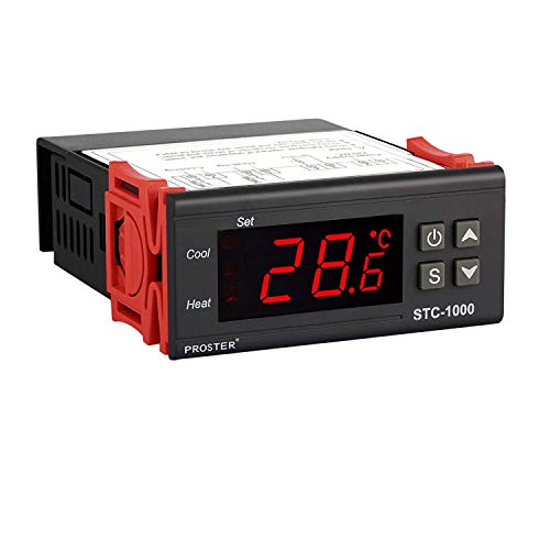 Fasizi Termóstato multiusos del regulador de temperatura de Digitaces STC-1000 220V con el sensor Cover