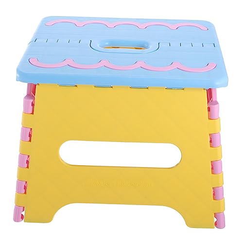 DECHOUS 1Pc Folding Step Stool Portable High Plastic Stool for Home Kitchen Bathroom Fishing and Outdoor Use Lightweight Ergonomic Handle Easy to Carry Versatile Design