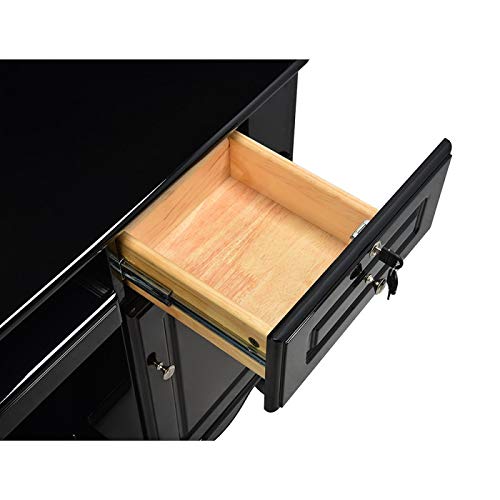 Reception Desk Office Reception Counter With Illumination Lights - Revival - Full Black #TOP6