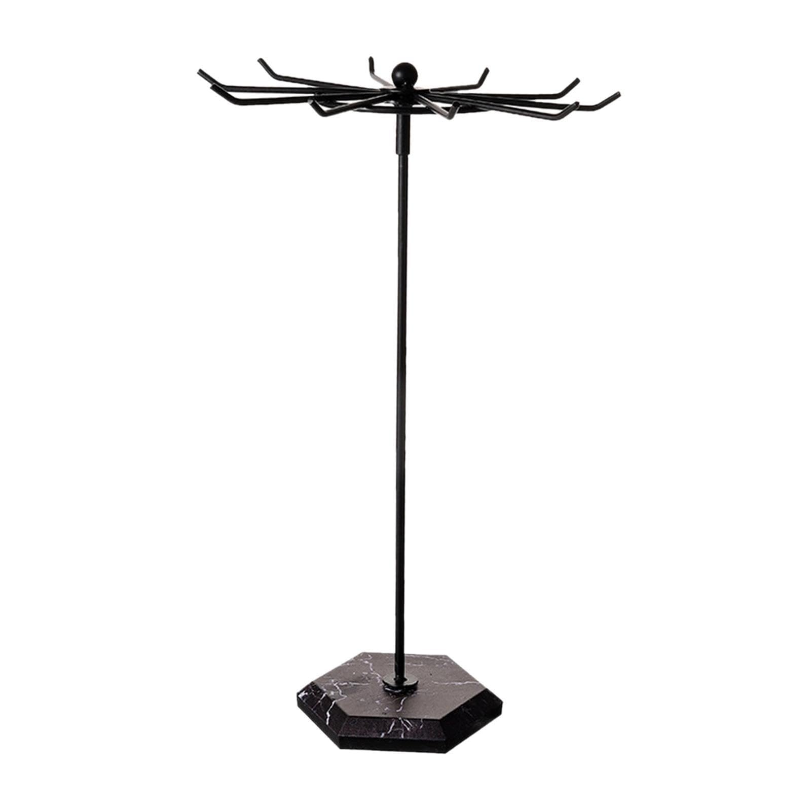 CYDZSRA Jewelry Hanger Jewelry Organizer Necklace Holder Gift Sturdy Elegant Solution To Store Necklaces Bracelets Organizer Necklace Holder Display, Black, 30.5cm