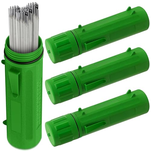 Image of Zonon 4 Pcs Welding Rod Storage Tube 14 Inch Tig Rod Holder, Green