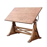 Fonctionnalité polyvalente : parfait pour les artistes, les ingénieurs, les artisans, les étudiants et les architectes, ce bureau en bois répond à une variété de besoins de dessin et d'esquisse. Son bois élégant et structuré