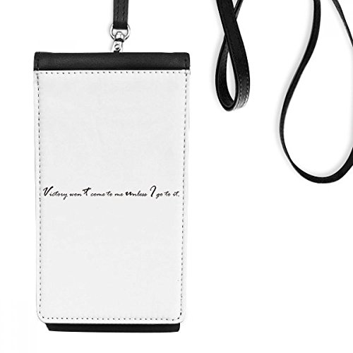 Pochette smartphone noire avec cordon et porte-monnaie intégré