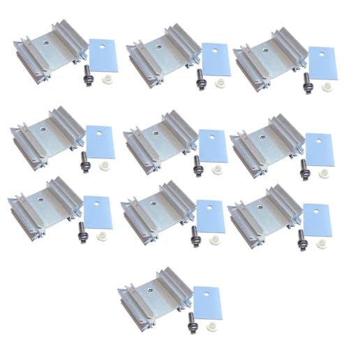 Disipador de aluminio Happyyami para proyectos DIY y montajes de electrónica
