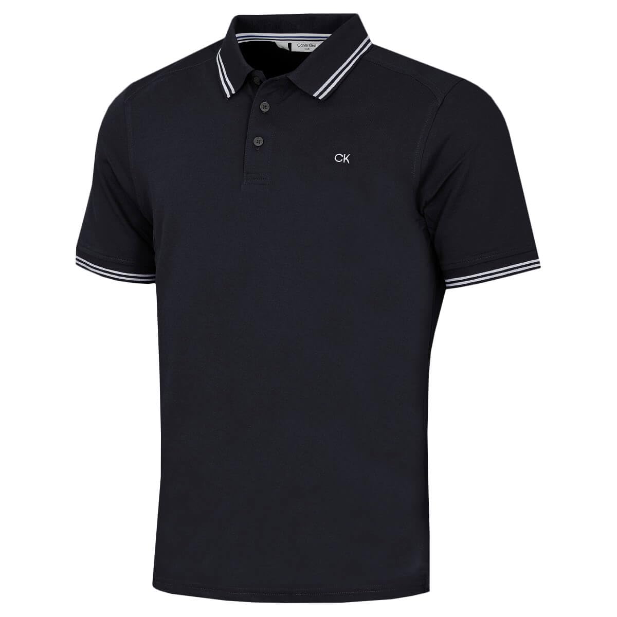 Calvin Klein Mens Campus Tipped Polo Shirt - Navy Tipped - XXXXL