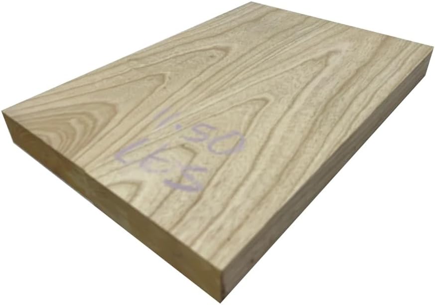 White Ash Bass Guitar Body Blank - 21x14x2 Inch, 3-Piece Glued Tonewood For Luthier Building