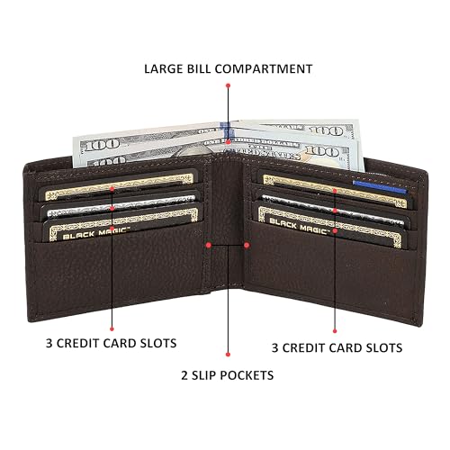 Image of Wrangler Bifold Wallet for Men, Genuine Leather, Gift for Him | Gift for Him