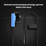 3.5mm Casque de jeu d'oreilles casque dans l'oreille avec/Mic Compatible avec PS4 Contrôleur