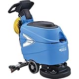 Global Industrial Commercial Electric Walk-Behind Ergonomic Auto Floor Scrubber, Corded, 17