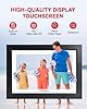 THOMSON Cornice Digitale da 10,1 Pollici - Cornice Digitale Foto WiFi, Portafoto Digitale 1280x800 HD Schermo Touch IPS, Condivisione di Immagini Musica Videos del, Calendario, Memoria 32 GB