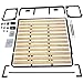 TooCust Vertical Murphy Wall Bed Frame Queen Size With Two-Stage Deluxe Gas Spring - DIY Free Standing Folding Bed Kit