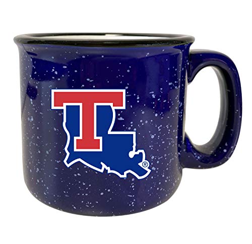 Louisiana Tech Bulldogs Speckled Ceramic Camper Coffee Mug (Navy) 16 oz Officially Licensed Collegiate Product