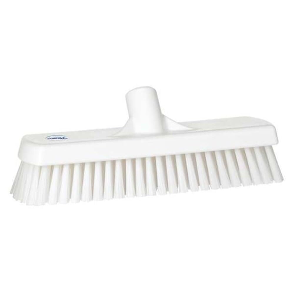 Vikan 70605 Deck Scrub, 11-3/4" Polyester Bristle, White