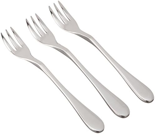 Knork Original Cocktail Fork, 6 Piece Set, Gloss Silver