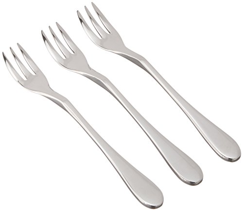 Knork Mini Original Cocktail forks - 4.75" Dessert for Canapés and Hors d'oeuvres - Shiny, Mirrored Finish - Set of 6