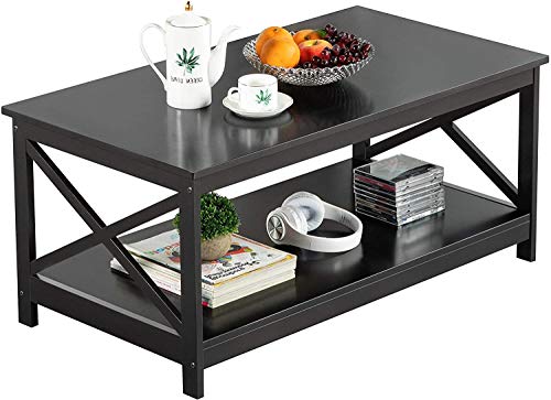 Couchtisch Massivholz, Beistelltisch im modernen Stil, einfacher kleiner Tisch, Sofatisch, rechteckiger Tisch, Tisch für… – Bild 4