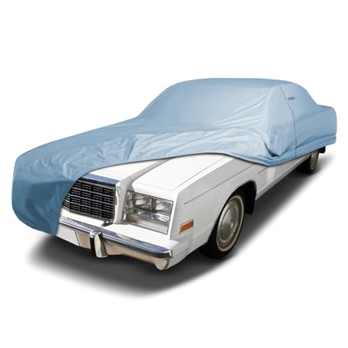 Image of iCarCover Premium Car Cover for 1980-1981 Plymouth Gran Fury Heavy Duty Waterproof All-Weather Automobiles Custom Fit Indoor Outdoor UV Snow Protection Covers with Straps and Bag