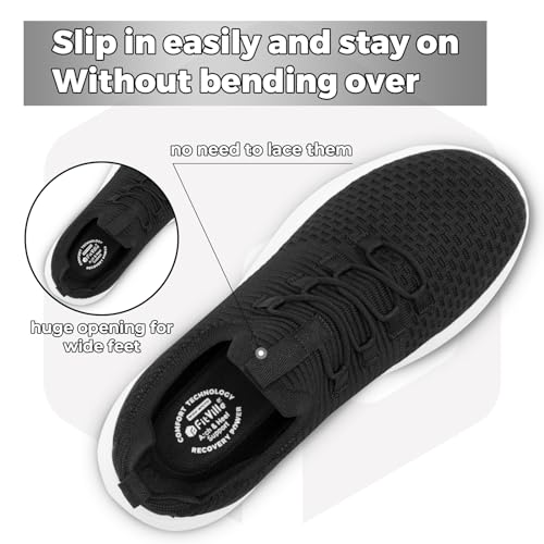 FitVille Extra Wide Slip on Shoes for Men, Lightweight and Breathable Mens Wide Slip on Shoes Max Cushioning2
