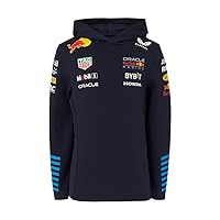 Castore Red Bull Racing Hooded Sweatshirt - Night Sky (8-9 Years, Unisex-Kids, Official Formula 1 Merchandise)